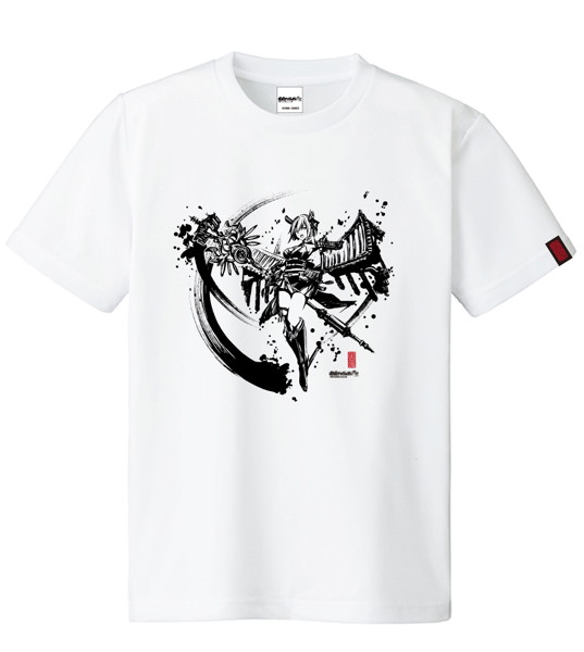 御城プロジェクト:RE〜CASTLE DEFENSE〜 墨絵Tシャツ安土城 タイプ:白 サイズM