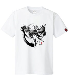 御城プロジェクト:RE〜CASTLE DEFENSE〜 墨絵Tシャツ安土城 タイプ:白 サイズL