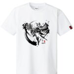 御城プロジェクト:RE〜CASTLE DEFENSE〜 墨絵Tシャツ安土城 タイプ:白 サイズXL