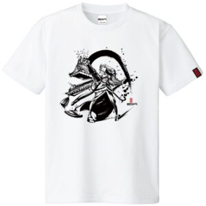 御城プロジェクト:RE〜CASTLE DEFENSE〜 墨絵Tシャツ姫路城 タイプ:白 サイズM
