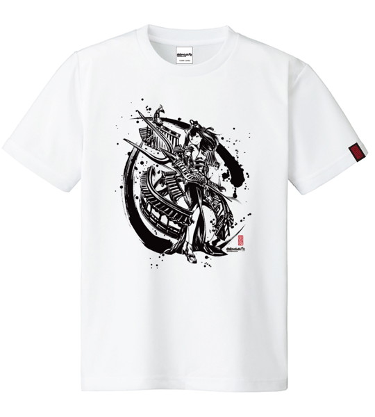 御城プロジェクト:RE〜CASTLE DEFENSE〜 3周年記念 墨絵Tシャツ 彦根城 タイプ:サイズM