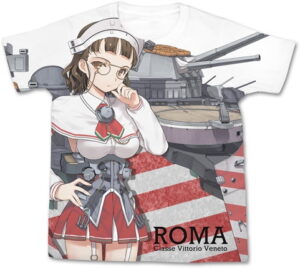 艦隊これくしょん-艦これ- ローマ フルグラフィックTシャツ/WHITE-M