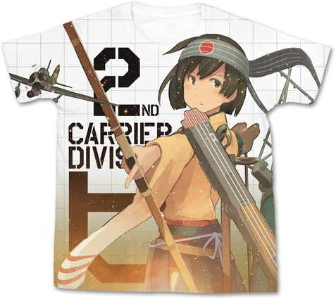 艦隊これくしょん-艦これ- 飛龍改二フルグラフィックTシャツ/WHITE-XL