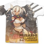 艦隊これくしょん-艦これ- 武蔵フルグラフィックTシャツ/WHITE-M