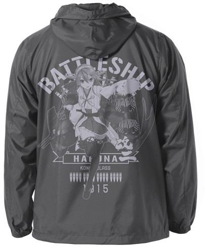 艦隊これくしょん-艦これ- 榛名改二フーデッドウインドブレーカー/MEDIUM GRAY-XL