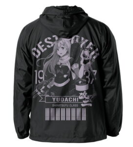 艦隊これくしょん-艦これ- 夕立改二 フーデッドウインドブレーカー/BLACK×RED-XL