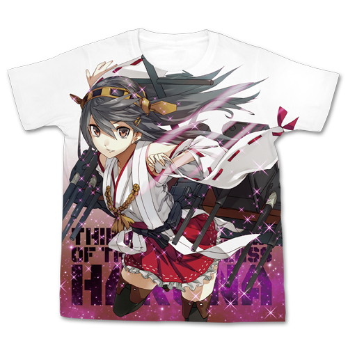 艦隊これくしょん-艦これ- 榛名フルグラフィックTシャツ/ホワイト-M