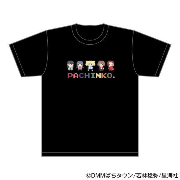 ぱちん娘。 Tシャツ（黒） XLサイズ