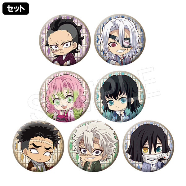 【BOX販売】鬼滅の刃 ぺたん娘トレーディング缶バッジ TypeB ハイカラver. (全7種) 1BOX:7個入